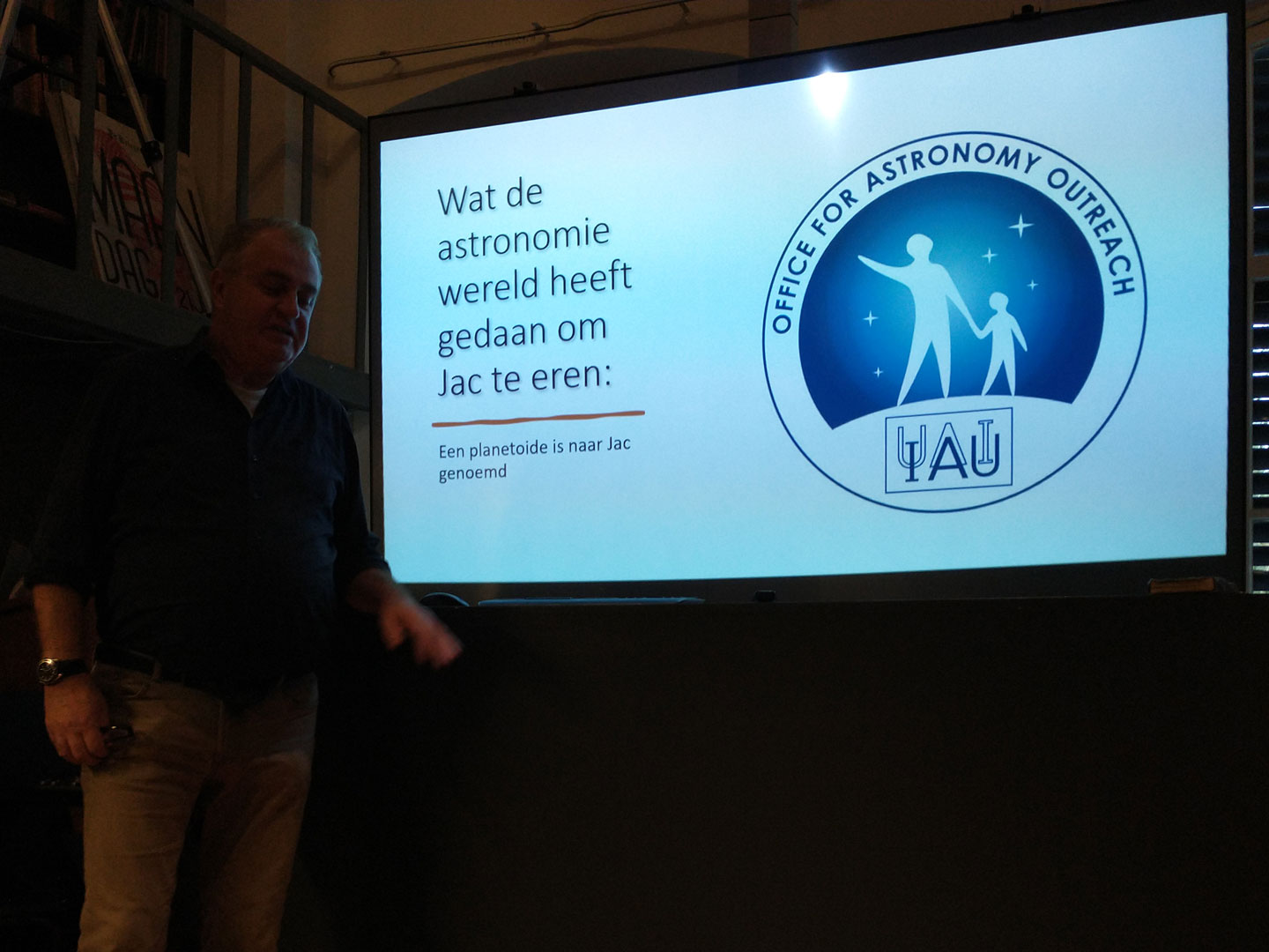 Ook de astronomievrienden hebben Jac geeerd, met een planetoide!